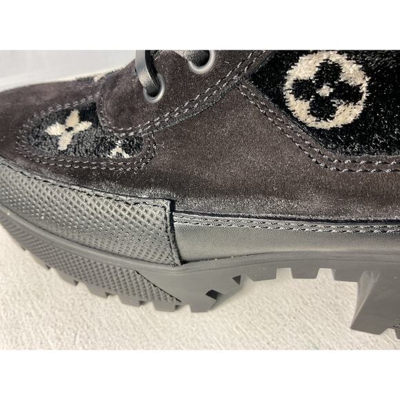 Louis Vuitton 'Laureate' Black Leather Platform Desert Boot Size 6.5 - Picture 8 of 10